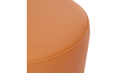 Poefje Robbie 26 cm hoog Ø 30 cm, stof 8x 32M1755 trend oranje