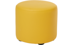 Poefje Robbie 26 cm hoog Ø 30 cm, stof 8x 32M2388 trend geel
