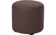 Poefje Robbie 31 cm hoog Ø 30, stof 7x 32M2793 classic lever (bruin)