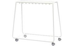 Kapstok Stent laag, verrijdbaar, 20 haken, 120 x 60 x 110 cm
