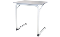 Tafel Gripz, blad met pp-rand 70 x 50 cm, Hoogte B2-F6