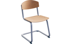 Leerl. stoel Steady slee-model B2 t/m F6 beuken rug + zitting