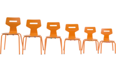 Leerl. stoel Gripz 4-poot, A1 t/m F6, CPL kuip