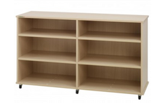 Kast 540-serie Ahorn verrijdbaar met 4 legplanken