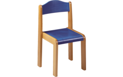Stoel Original, beuken, gebeitst, hoogte A1-26 cm zitting 24 cm, totaal 33 cm breed