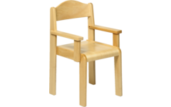 Stoel Original, beuken, hoogte C3-35 cm met armleuningen