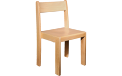 Stoel Franzl, beuken hoogte A1-26 cm zitting 26 cm, totaal 31 cm breed