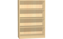 Kast open, beuken, 100 × 40 ×146 cm, 2 verstelbare en 1 vaste legplank