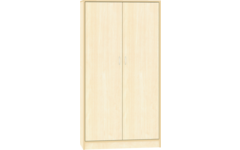 Hoge kast, ahorn, 100 × 40 × 188 cm,  2 deuren, 4 legplanken