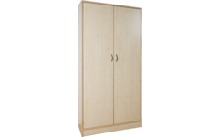 Hoge kast, ahorn, 100 × 40 × 188 cm,  2 deuren, 4 legplanken