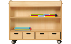 Kast ahorn, 105 × 40 × 89 cm, verrijdbaar, excl. bakken