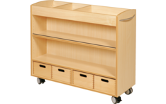 Kast ahorn, 105 × 40 × 89 cm, verrijdbaar, excl. bakken