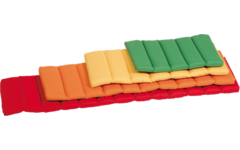 Speelmatten in regenboogkleuren, langste mat 120 × 30 × 2 cm