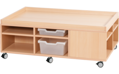 Speel- en materiaalkast, ahorn, 120 x 81 x 46,6 cm