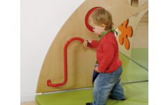 Spiegelhoek met elementen, 120 cm breed, 103 cm hoog
