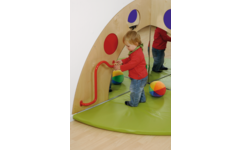 Spiegelhoek met elementen, 120 cm breed, 103 cm hoog