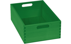 Bak tbv materialkast 6503023 en 6503024, gebeitst, 23x35x12cm, d.groen