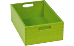 Bak tbv materialkast 6503023 en 6503024, gebeitst, 23x35x12cm, l.groen