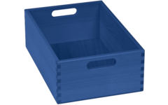 Bak tbv materialkast 6503023 en 6503024, gebeitst, 23x35x12cm, blauw