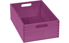 Bak tbv materialkast 6503023 en 6503024, gebeitst, 23x35x12cm, lila