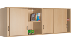 Hangkast met schuifdeuren 100 × 40 × 68 cm, beuken