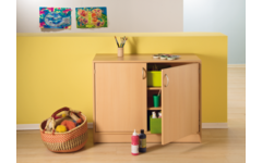 Onderkast met 2 deuren, 2 legplanken, 100 × 40 × 77 cm, beuken
