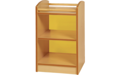 Kast Pamini met gekleurde acryl achterwand, 51 × 40 × 64 cm