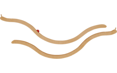 Wandkogelbaan 151 x 9 cm, set van 2