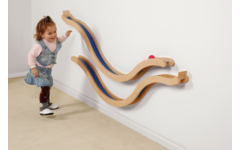 Wandkogelbaan 151 x 9 cm, set van 2