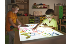 Lichttafel, 120 × 80 × 64 cm, beuken