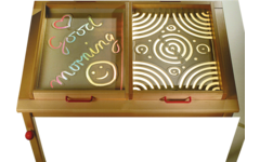 Lichttafel, 120 × 80 × 64 cm, beuken