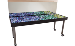 Lichttafel 180 x 60 cm, in 2 hoogten verstelbaar