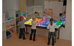 Lichttafel 180 x 60 cm, in 2 hoogten verstelbaar