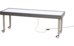 Lichttafel 180 x 60 cm, in 2 hoogten verstelbaar