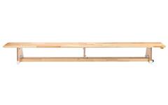 Gymbank smal met wielen, 240 x 24 cm, 31 cm hoog