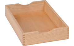 RoomCube materiaalkist plat, formaat A4, Ahorn