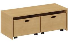 Podiumelement recht 100 × 40 × 35 cm, beuken