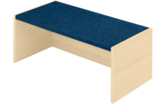 Podiumelement recht 120 × 40 × 35 cm, Ahorn met Tretford bekleding