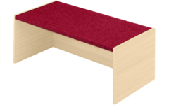 Podiumelement recht 120 × 40 × 35 cm, Ahorn met Tretford bekleding