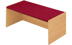 Podiumelement recht 120 × 40 × 35 cm, Beuken met Tretford bekleding