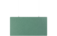 Akoestisch PET-vilt rechthoekig plafondpaneel, petrol groen, 60x120 cm