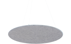 Akoestisch PET-vilt rond plafondpaneel, lichtgrijs,Ø120 cm