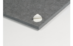 Akoestische PET-vilt wandpanelen, set4, donkergrijs, 30x120 cm