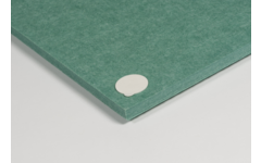 Akoestische PET-vilt wandpanelen, set4, petrol groen, 30x120 cm
