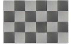 Akoestische PET-vilt wandtegels, set24, combi set grijs,30x30cm