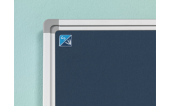 Prikbord Softline profiel 16mm, bulletin blauw, 120x240 cm