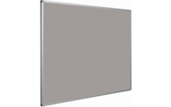 Prikbord Softline profiel 16mm, bulletin grijs, 120x180 cm