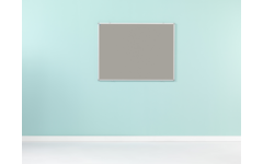 Prikbord Softline profiel 16mm, bulletin grijs, 120x300 cm
