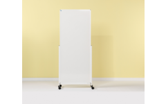 Smit Visual mobiel whiteboard, emailstaal wit, 180x75 cm