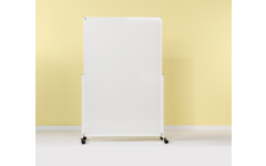 Smit Visual mobiel whiteboard, emailstaal wit, 180x120 cm